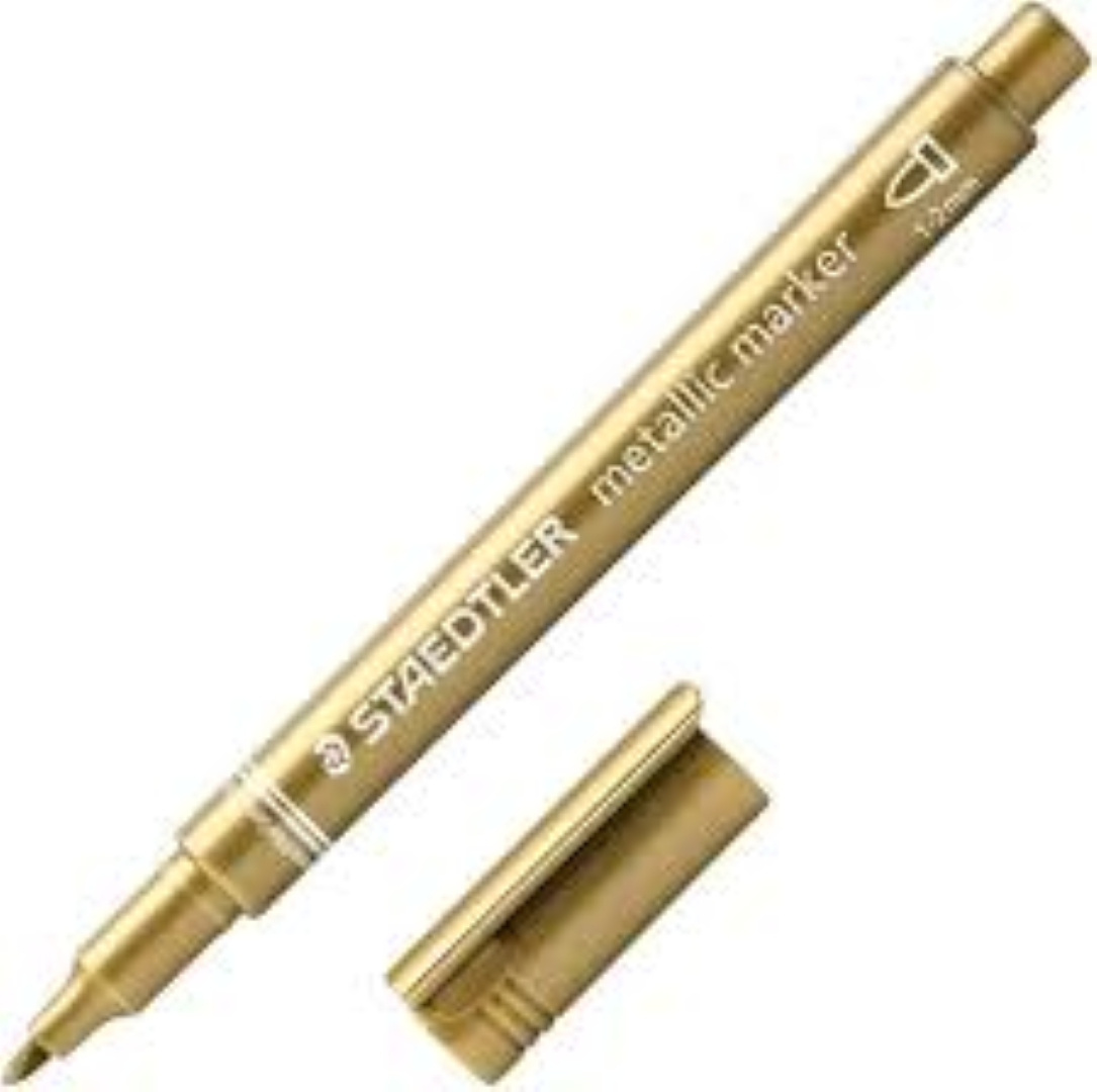 Staedtler Permanent Metalic Marker gold (Blt Tip) ST-8323-11